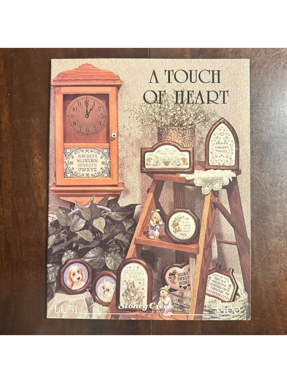 Vintage Stoney Creek Cross Stitch Pattern Book "A Touch Of Heart" BK 51